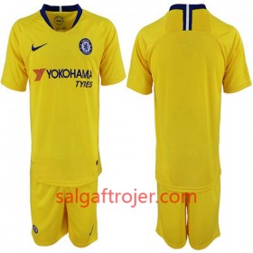 Chelsea Fodboldtrøjer Børn Udebanesæt 2018/19 Kort ærmer